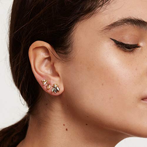 PDPAOLA - Pendientes La Bamba - Plata de Ley 925 Bañada en Oro de 18k - Joyas para Mujer