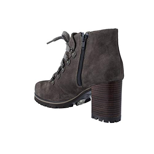 Pedro Miralles - Pedro Miralles 25840 Botines con Cordones de Mujer - 39, Serraje Gris