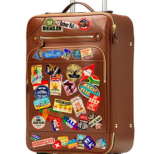 Pegatinas de equipaje parches de maleta Etiquetas de viaje vintage vinilos de estilo vintage retro