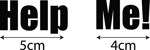 Pegatinas para Suela de Zapato con Frase"Help Me" para Novio en el Día de la Boda - Blanco Brillo