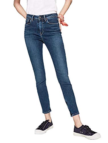 Pepe Jeans Cher High Vaqueros Pitillo Hombre, Azul (Dark Used Denim Cn6), 27W / 28L para Mujer