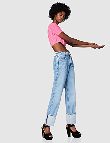 Pepe Jeans DUA Vaqueros Straight, Azul (Denim 000), W35/L34 (Talla del Fabricante: 25) para Mujer