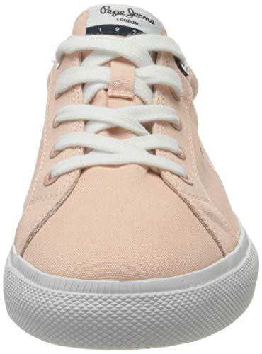 Pepe Jeans Kenton Basic Woman, Zapatillas Mujer, Beige Washed Rose 313, 37 EU