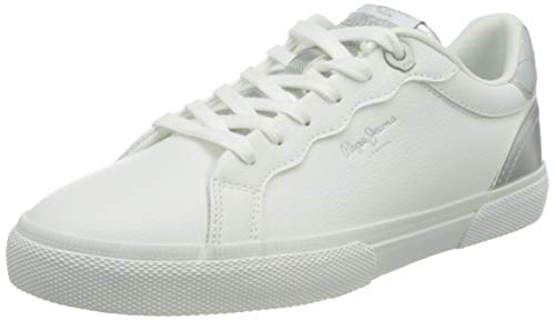 Pepe Jeans Kenton Supra, Zapatillas Mujer, 800 Blanco, 39 EU