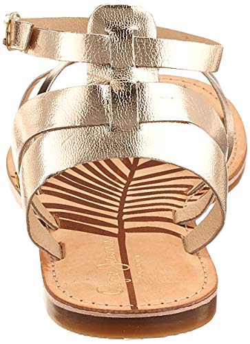 Pepe Jeans March Basic Metal, Sandalias de Gladiador para Mujer, Gold Champagne 835, 37 EU