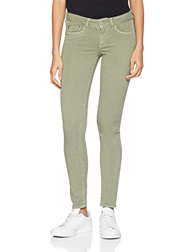 Pepe Jeans Pixie PL210004Y, Pantalones para Mujer, Verde (Covert Green 723), W30/L30