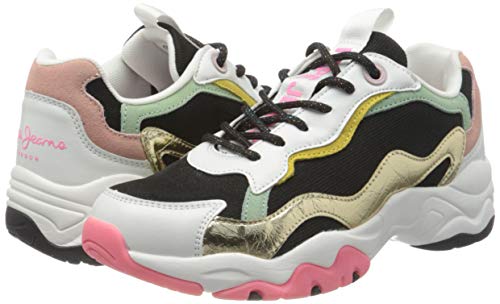 Pepe Jeans Sloane Cute, Zapatillas Mujer, 999 Negro, 38 EU