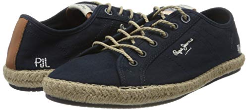 Pepe Jeans Tourist Island, Sandalias con cuña Tipo Alpargatas Hombre, Azul Marino 595, 41 EU