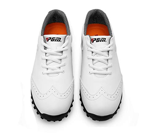 PGM Mujer Zapatos de Golf Impermeables con Espigas