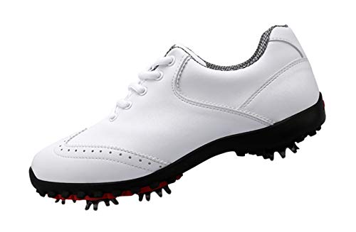 PGM Mujer Zapatos de Golf Impermeables con Espigas