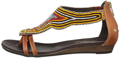 Pikolinos Alcudia 816-6 - Sandalias Abiertas de Lentejuelas Mujer, Color Naranja, Talla 36