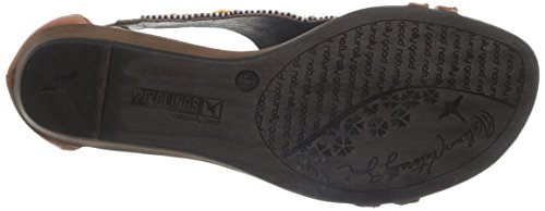 Pikolinos Alcudia 816-6 - Sandalias Abiertas de Lentejuelas Mujer, Color Naranja, Talla 36