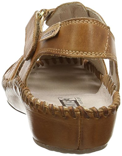 Pikolinos Puerto Vallarta-1, Zapatillas de Estar por casa con talón Abierto para Mujer, Marrón (Brandy), 0 EU