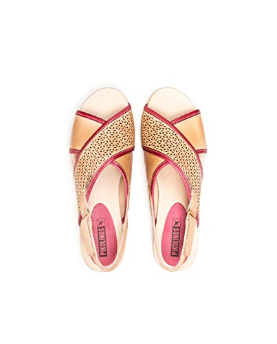 PIKOLINOS Sandalia tacón de Piel Mykonos W1G