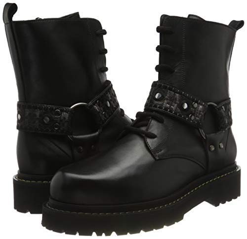 Pinko Martine, Botas de Combate Mujer, Z99_Nero Limousine, 37 EU