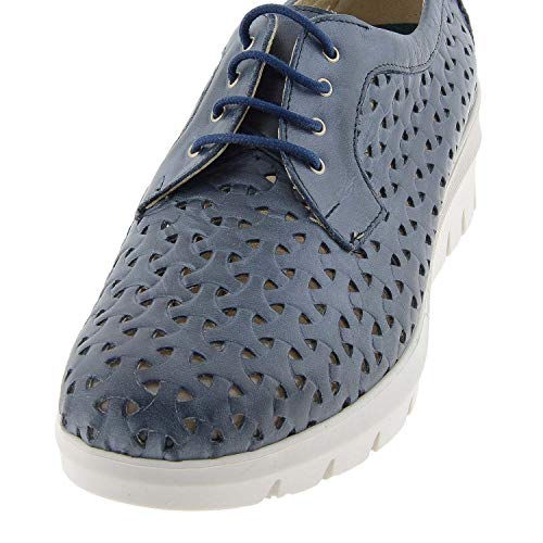 Pitilllos Bluchers Piel Plantilla Extraíble Talla: 39 Color: Marino