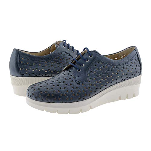 Pitilllos Bluchers Piel Plantilla Extraíble Talla: 39 Color: Marino