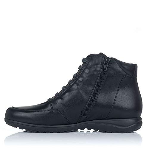 PITILLOS 2111 Botin Cordon Elasticos Piel Mujer Negro 37