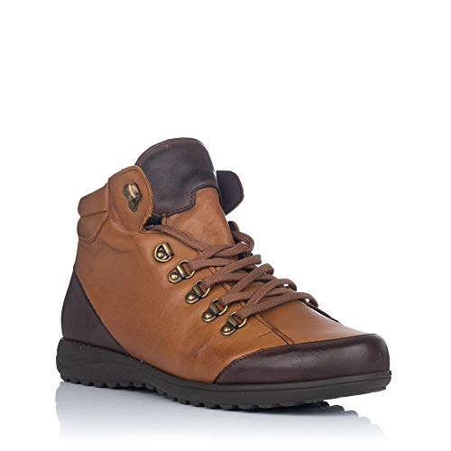 PITILLOS 2115 Botin Piel Cordones Plano Mujer Marron 40