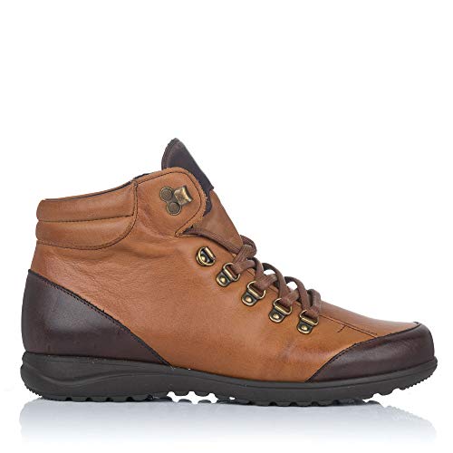 PITILLOS 2115 Botin Piel Cordones Plano Mujer Marron 40