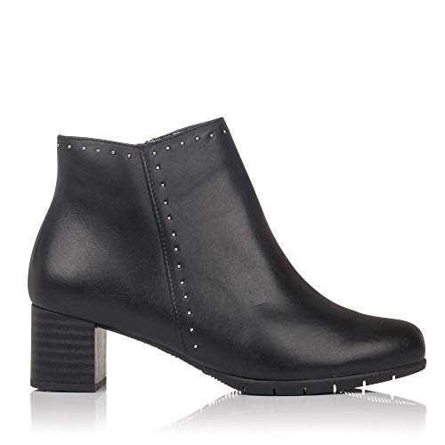 PITILLOS 5746 Botin Piel Tacon Medio Mujer Negro 40