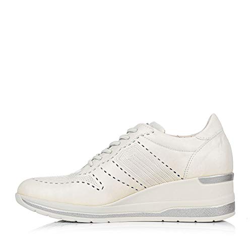 PITILLOS 6112 Deportivo Cordones Piel Mujer Hielo 37