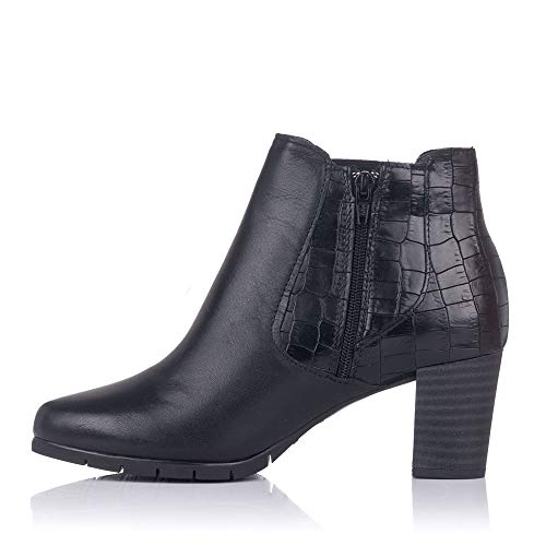 PITILLOS 6365 Botin Piel Tacon Alto Mujer Negro 40