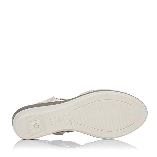 PITILLOS 6612 Sandalia CALADOS Piel Classic Mujer Oro 40