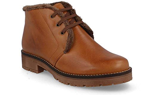 Pitillos - Botín Acordonado Forro Pelito Cuero - Cuero, 37