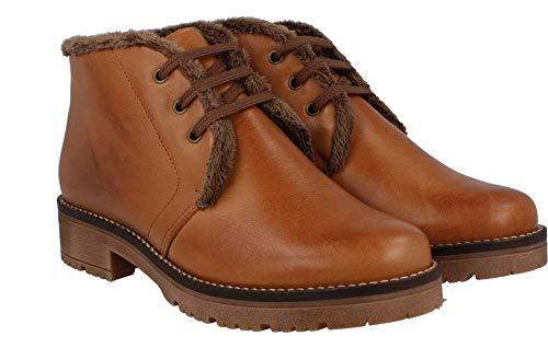 Pitillos - Botín Acordonado Forro Pelito Cuero - Cuero, 37