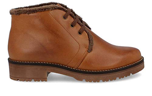Pitillos - Botín Acordonado Forro Pelito Cuero - Cuero, 37