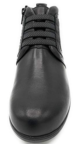 Pitillos Botin en Piel Negro de cuña Comoda (2123) (Numeric_40)