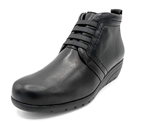 Pitillos Botin en Piel Negro de cuña Comoda (2123) (Numeric_40)