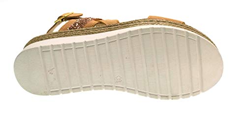 PITILLOS Sandalias con cuña 5651 para Mujer (39 EU, Cuero)