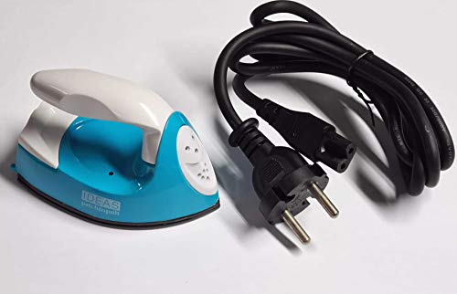 Plancha mini sin vapor para Patchwork con suela anti-adherente. Ideal para para patchwork, aplicaciones, fibras Angelin y Original, para planchados rápidos y pequeños retoques. Doble voltaje. Potencia 25W