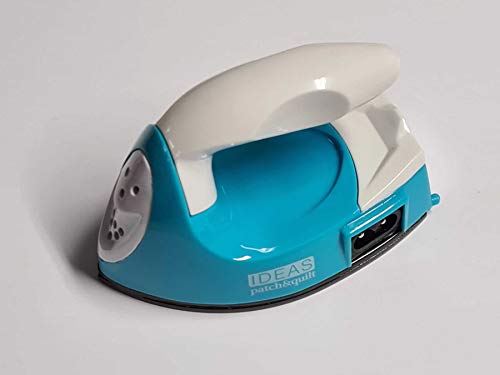 Plancha mini sin vapor para Patchwork con suela anti-adherente. Ideal para para patchwork, aplicaciones, fibras Angelin y Original, para planchados rápidos y pequeños retoques. Doble voltaje. Potencia 25W