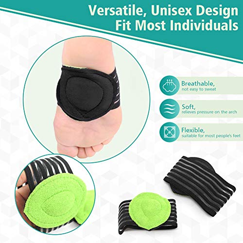 plantillas acolchadas para fascitis plantar. Calcetines soporte para talón y tobillo, plantillas para pies planos, almohadillas para soporte del arco, plantillas ortopédicas para fascitis