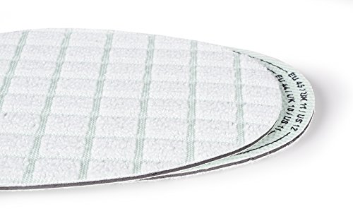 Plantillas anti hongos con bambú, Alumbre y Carbón Vegetal, Plantillas Zapatos Hombre Mujer indicadas para Pie de Atleta Micosis y Mal Olor, Recortables a Medida, Todas las Tallas