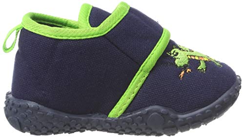 Playshoes Zapatillas Dragón, Pantuflas, Azul (Marine 11), 24/25 EU