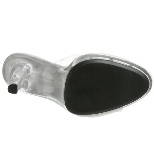 Pleaser 8214-9 - Sandalias de Vestir para Mujer, Color Transparente, Talla 42