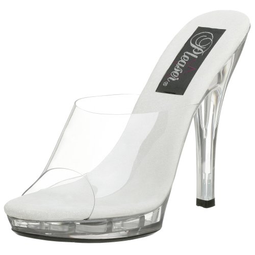 Pleaser 8214-9 - Sandalias de Vestir para Mujer, Color Transparente, Talla 42