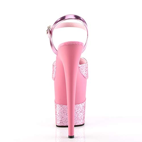Pleaser FLAMINGO-809-2G Pink Glitter/Pink Glitter UK 5 (EU 38)
