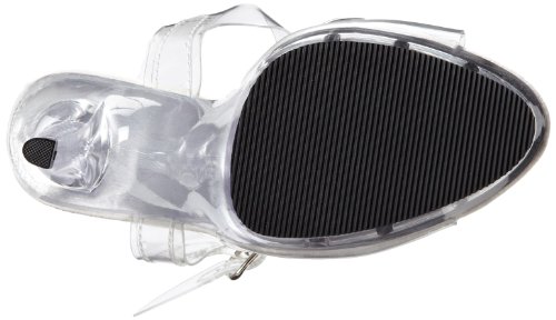 Pleaser LIP-108 - Zapatos de tacón para mujer, color transparente, talla 8 UK
