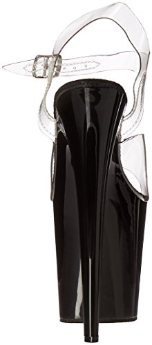 Pleaser - Sandalias con Punta Abierta de Sintético Mujer, Color Transparente, Talla 38 EU