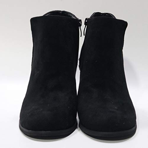 POLP Botas Botines de cuña Mujer Tacones Altos Invierno Casual Mujer Zapatos de Tacón de 8 cm Cabeza Redonda Antideslizante Comodos Botines de Fiesta