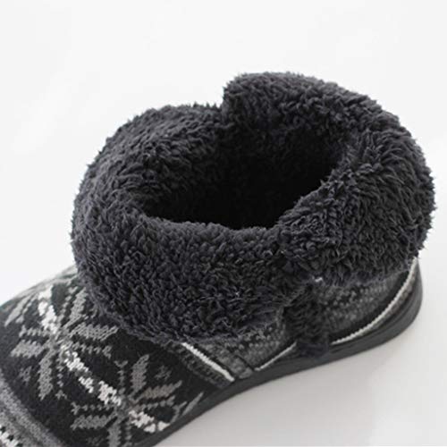 POLP Zapatillas de algodón Cálidos Mujer Botas de algodón Zapatillas de Estar por casa Botas de Nieve Suaves Zapatos de algodón Botas Mujer Planas Invierno