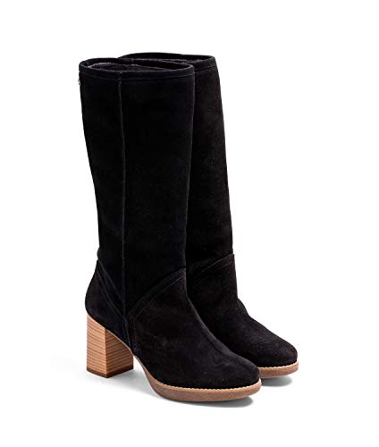 Porronet Chenoa, Botas de Moda para Mujer, Negro, 37 EU