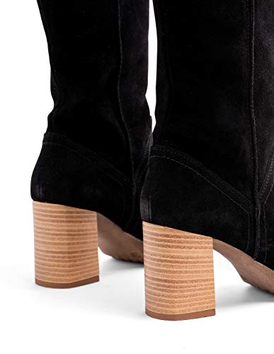 Porronet Chenoa, Botas de Moda para Mujer, Negro, 39 EU