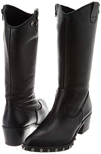 Porronet ENYA, Botas de Moda para Mujer, Negro, 39 EU