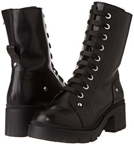 Porronet Laura, Botas de Moda Mujer, Negro, 39 EU